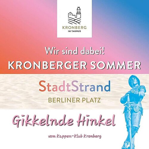 StadtStrand Kronberg im Rahmen des Kronberger Sommers

Heute wird's lustig am StadtStrand, vor allem ist der Sommer...